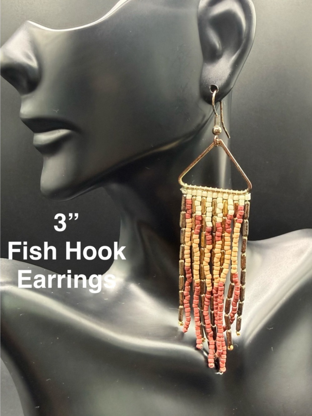 Beaded Fish Hook Earrings